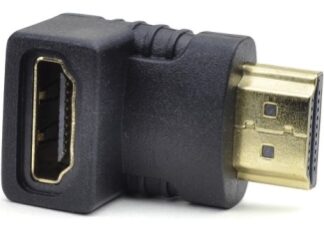 FAST ASIA Adapter HDMI (M) - HDMI (F) crni ugaoni
