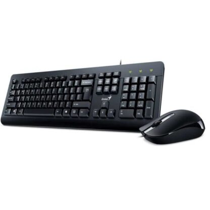 GENIUS KM-160 USB YU crna tastatura+ USB crni miš