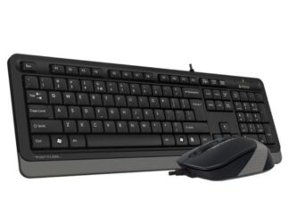 A4 TECH F1010 FSTYLER USB US siva tastatura + USB sivi miš