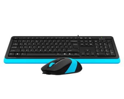 A4 TECH F1010 FSTYLER USB US plava tastatura + USB plavi miš - Image 4