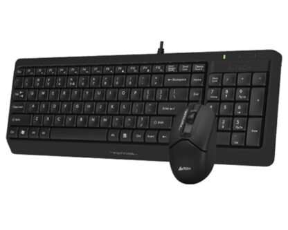 A4 TECH F1512S FSTYLER USB YU crna tastatura + USB crni miš - Image 3
