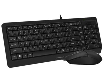 A4 TECH F1512S FSTYLER USB YU crna tastatura + USB crni miš - Image 4