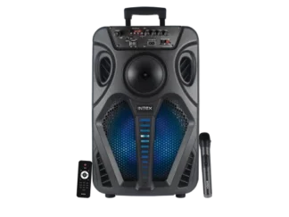 Karaoke zvučnik Intex T-311 TUFB BTv5.0 Trolley/ FM/Aux/USB/1 x Bežični mikrofon/Daljinski/TWS 55W