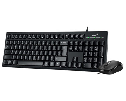 GENIUS KM-100SE USB US crna tastatura+ USB crni miš - Image 3