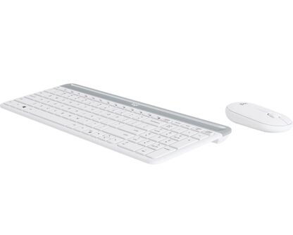LOGITECH MK470 Wireless Desktop US bela tastatura + miš - Image 2