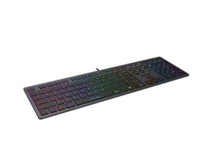 A4 TECH FX60 Scissor Switch Neon Backlit USB US siva tastatura - Image 3
