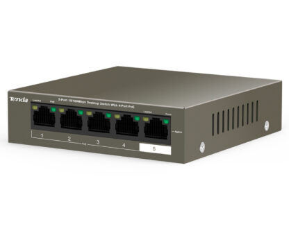 TENDA TEF1105P-4-63W 5-Port 10/100Mbps Desktop Switch with 4-Port PoE - Image 3