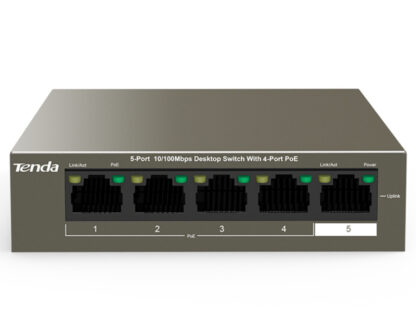 TENDA TEF1105P-4-63W 5-Port 10/100Mbps Desktop Switch with 4-Port PoE