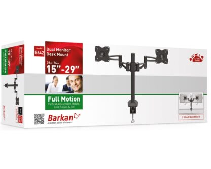 BARKAN E642.B zglobni stoni nosač za monitor - za dva monitora - Image 2