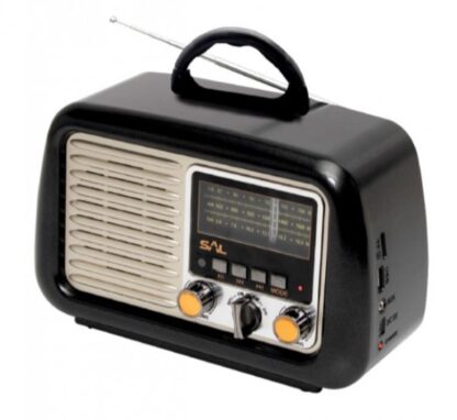 Prenosni retro radio prijemnik RRT2B 3W, FM, USB, microSD
