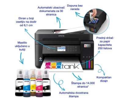 EPSON L6270 EcoTank ITS wireless multifunkcijski inkjet štampač - Image 3