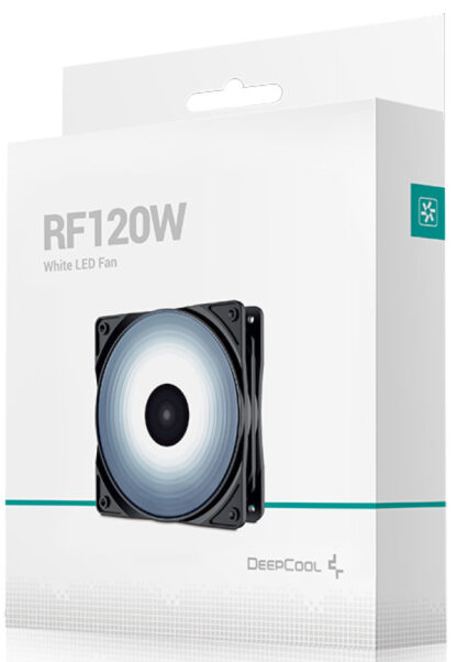 DeepCool RF120W 120x120x25mm ventilator WHITE LED - Image 2