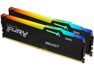 KINGSTON DIMM DDR5 64GB (2x32GB kit) 6400MT/s KF564C32BBEAK2-64 FURY Beast Black RGB EXPO
