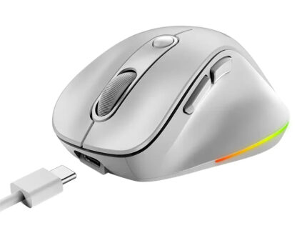 GENIUS Ergo 9000S Pro Pearl White USB Bežični Pine Wood miš - Image 2