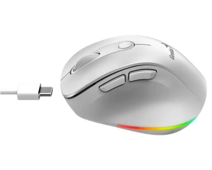 GENIUS Ergo 9000S Pro Pearl White USB Bežični Pine Wood miš - Image 3