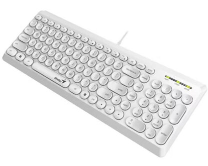 GENIUS Slimstar Q200 USB YU bela tastatura - Image 2