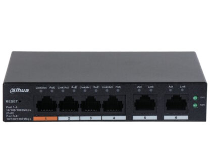 DAHUA CS4006-4GT-60 6-Port Cloud Managed Desktop Gigabit Switch with 4-Port PoE - Image 2