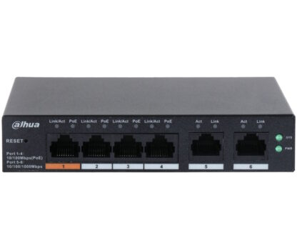 DAHUA CS4006-4ET-60 6-Port Cloud Managed Desktop Switch with 4-Port PoE - Image 2