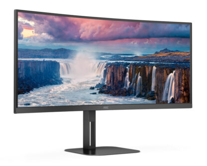 AOC 34 inča CU34V5C/BK UWQHD 3440x1440 100 Hz USB-C 65W zakrivljeni monitor - Image 4