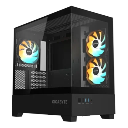 Gigabyte kućište Black, M-ATX C201 PANORAMIC