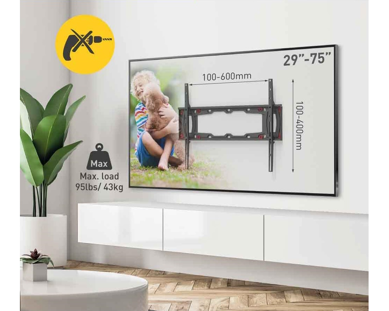 BARKAN ND400.B LCD TV zidni nosač za gipsane zidove od 29 do 75 inča - Image 2