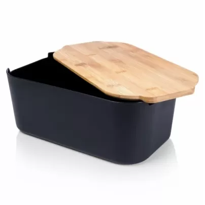 Vilde 259301 - Kutija za hleb 33 x 18,5 x 12 cm - Crna