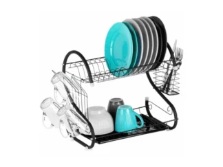 Vilde 229109 - Oceđivač za sudove na 2 nivoa 52 x 24,5 x 38 cm