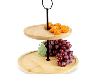 Vilde 150108 - Drveni stalak za serviranje na 2 nivoa