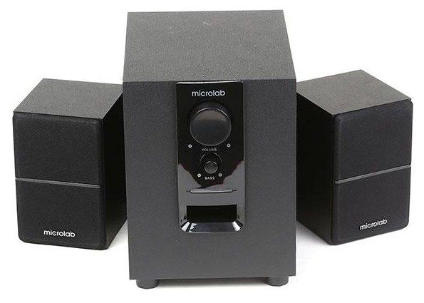 Microlab M-106BT Aktivni drveni zvučnici 2.1 10W RMS(5W, 2x2.5W) BLUETOOTH , 3.5mm - Image 2