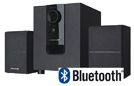Microlab M-106BT Aktivni drveni zvučnici 2.1 10W RMS(5W, 2x2.5W) BLUETOOTH , 3.5mm