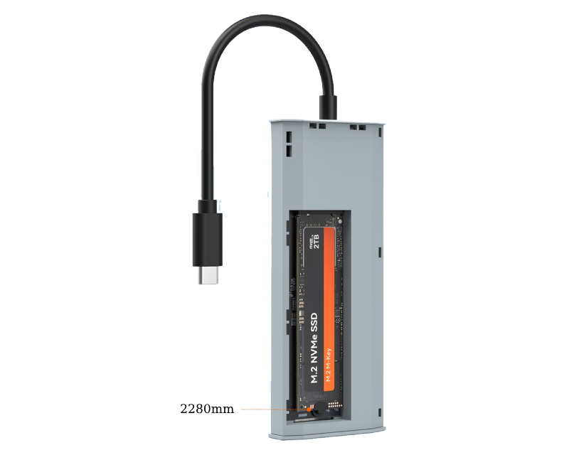 MAIWO USB 3.2 Gen2 x 1 Tip-C 6 u 1 SATA &PCIe NvMe M.2 Kućište sa HDMI/PD/USB , KH1001 - Image 2