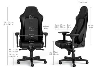 NOBLECHAIRS HERO Gaming stolica crna