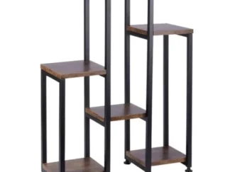 Vilde 569817 - Metalni stalak za cveće na 5 nivoa - 6 polica 70 cm