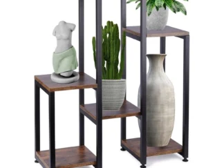 Vilde 569819 – Metalni stalak za cveće na 5 nivoa - 6 polica