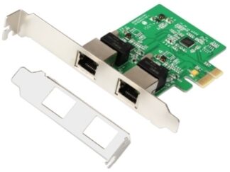 E-GREEN PCI-Express kontroler 2-port Gigabit Ethernet