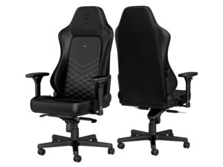 NOBLECHAIRS HERO Gaming stolica crno-platinum bela