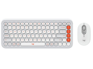 LOGITECH POP Icon Combo US tastatura bela
