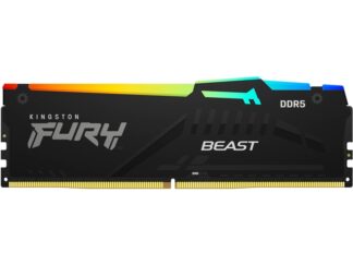 KINGSTON DIMM DDR5 32GB 5600MT/s KF556C40BBA-32 FURY Beast RGB Black XMP