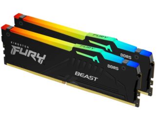 KINGSTON DIMM DDR5 64GB (2x32GB kit) 6000MT/s KF560C36BBEAK2-64 FURY Beast RGB EXPO