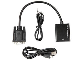 FAST ASIA Adapter VGA na HDMI (m/ž) + Audio kabl (m/m) + Micro USB kabl (m/m)