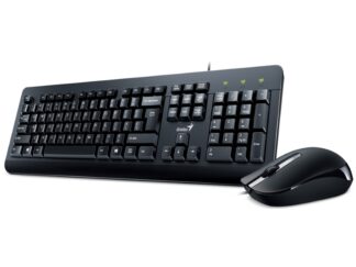 GENIUS KM-160 USB YU crna tastatura+ USB crni miš
