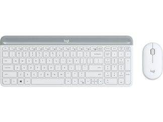 LOGITECH MK470 Wireless Desktop US bela tastatura + miš