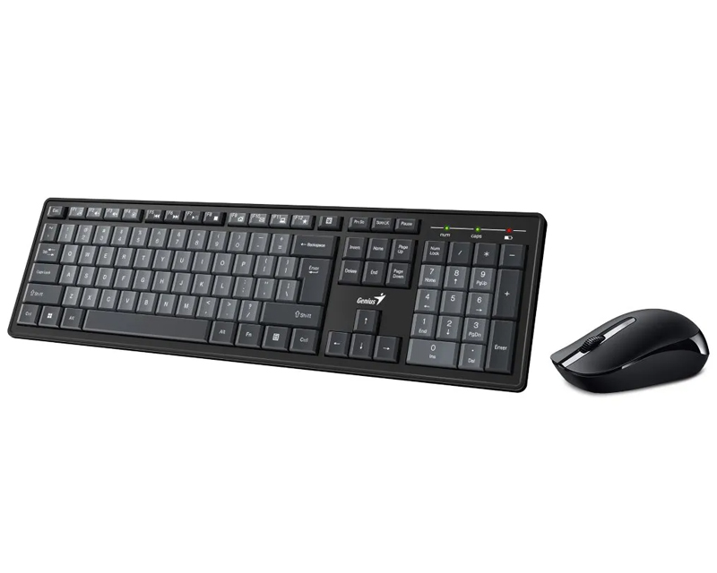 GENIUS Smart KM-8200 Wireless USB US crna tastatura + miš - Image 2