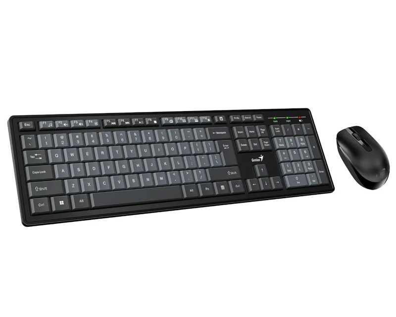 GENIUS Smart KM-8200 Wireless USB US crna tastatura + miš - Image 3