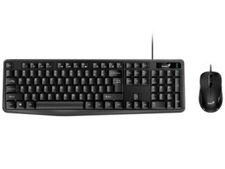 GENIUS KM-170 USB YU crna tastatura+ USB crni miš