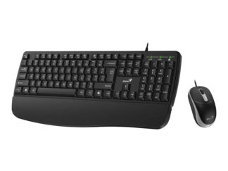 GENIUS KM-123 USB US crna tastatura+ USB crni miš