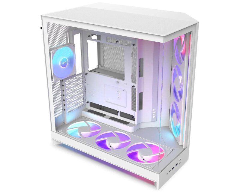 NZXT H9 Flow RGB+ Gaming kućište belo (CM-H92FW-P1) - Image 2