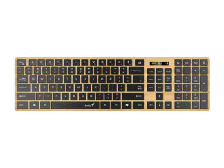 GENIUS SlimStar 7250BT, AI, Pine Wood US wireless tastatura
