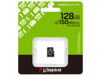 KINGSTON Memorijska kartica U1 V10 SDXC 128GB Canvas Select Plus G3 150R A1 SDCS3/128GBSP