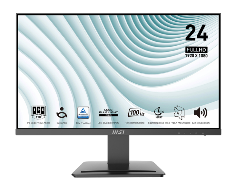 MSI 23.8 inča PRO MP243X FHD 1920x1080 IPS 100 Hz business monitor - Image 2
